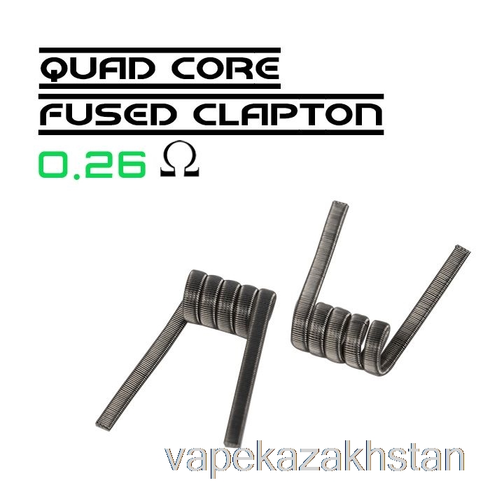 Vape Smoke Wotofo Comp Wire - Prebuilt Coils 0.26ohm Quad Core Fused Clapton - Pack of 10